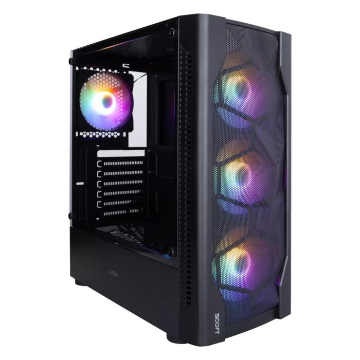 Boost Lion PC Case with 4 RGB Fans (Black)