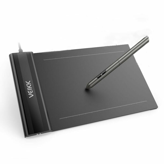 Veikk S640 V2 6 x 4 Inch OSU Graphic Drawing Tablet with Pen (Black)