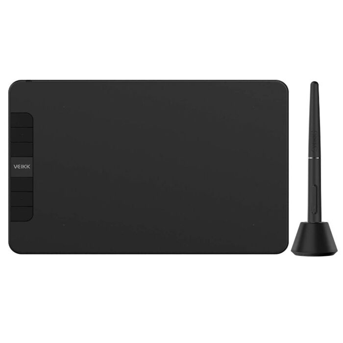 Veikk VK640 6 x 4 Inch OSU Graphic Drawing Tablet with Pen (Black)