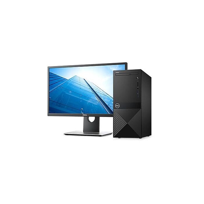 Dell Vostro 3670 Mini Tower - 9th Gen Core i3 9100 2.8GHz 04GB 01TB Hard Drive DVD R/W With Dell 18.5'' LED (D1918H) LED (01 Year Dell Direct Local Warranty)