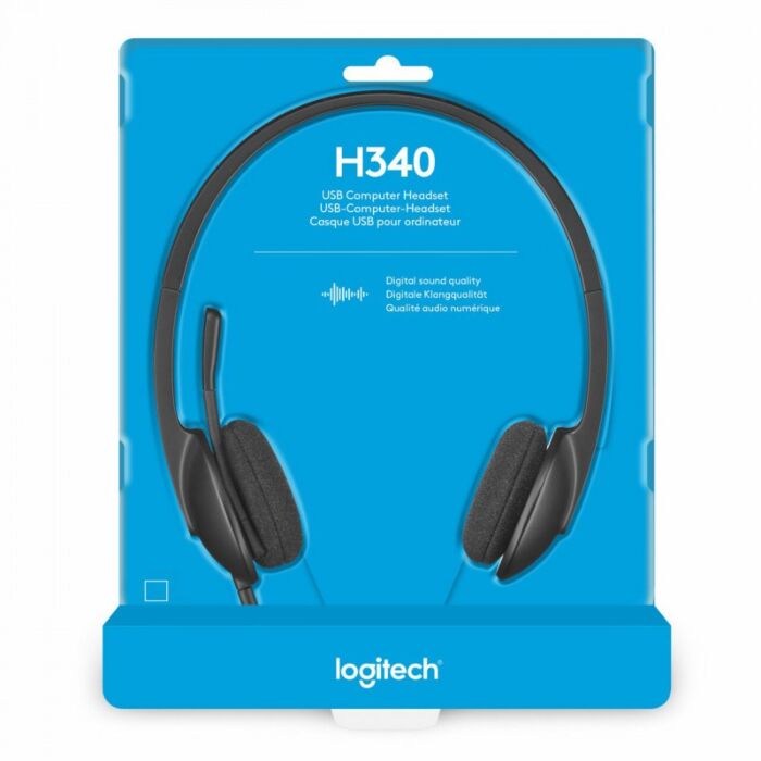 Logitech H340 USB PC Headset with Noise Cancelling Mic