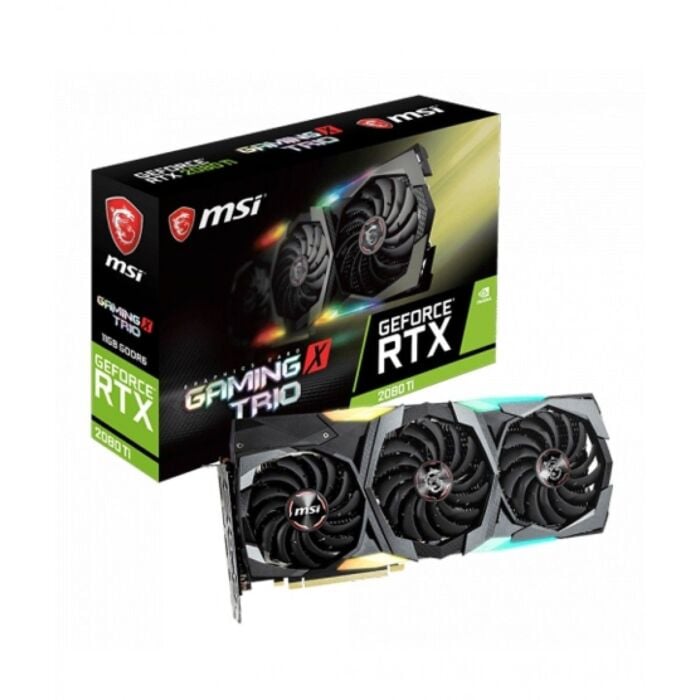 MSI Geforce RTX 2080TI Gaming X Trio Tripple Fan 11GB GDDR6 352-Bit Graphic Card