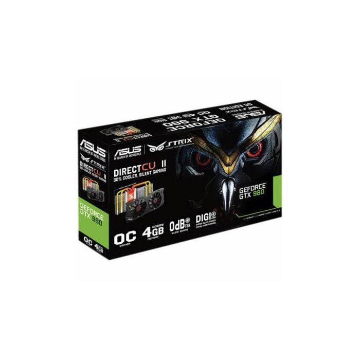 Asus NVIDIA GeForce GTX-980 (STRIX-GTX980-DC2OC-4GD5) 4GB 256-Bit GDDR5 PCI Express 3.0 Graphic Card (Brand Warranty)