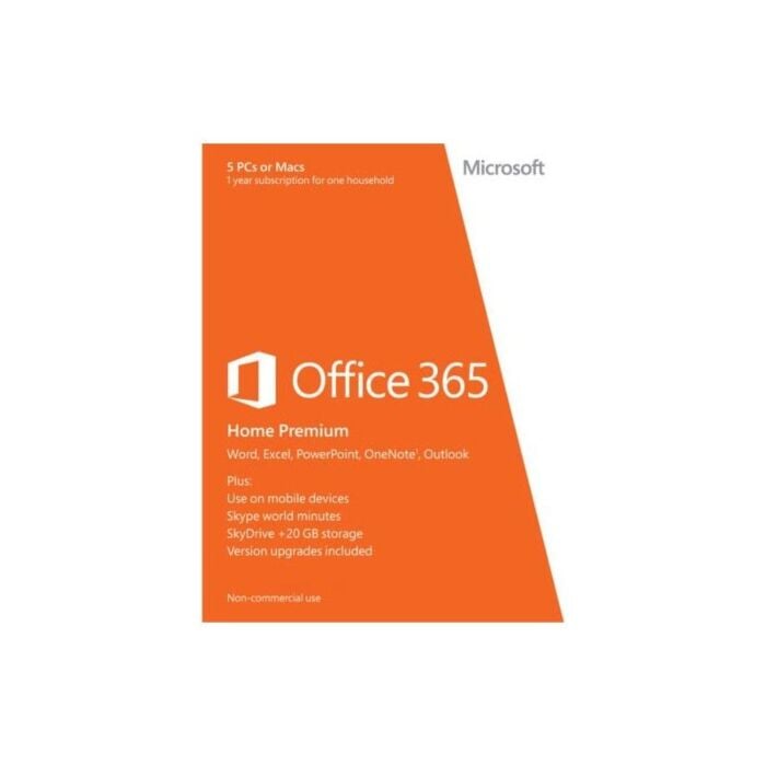 Microsoft Office 365 Home and Premium 32/64Bit (One Year Activation)