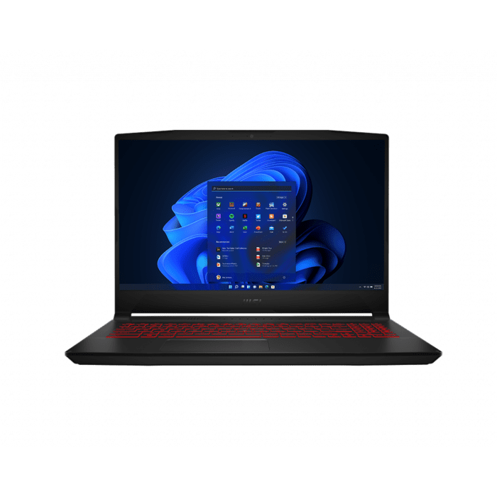 MSI Katana GF66 - Tiger Lake - 11th Gen Core i5 HexaCore Processor 08GB 512GB SSD 4-GB NVIDIA GeForce RTX3050 GDDR6 GC 15.6" Full HD 1080p IPS 144Hz Display Red Backlit KB Nahimic Audio W10 (Black)