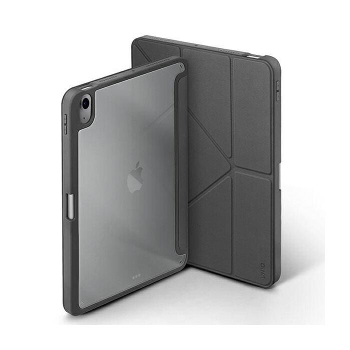 Uniq Transforma Rigor New iPad Air Antimicrobial Case (Charcoal Grey)