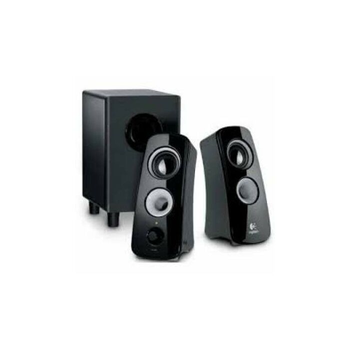 Logitech Speaker System Z323 3.5mm Jack, Dual RCA Jack, 30Watts - Black (Brand Warranty)