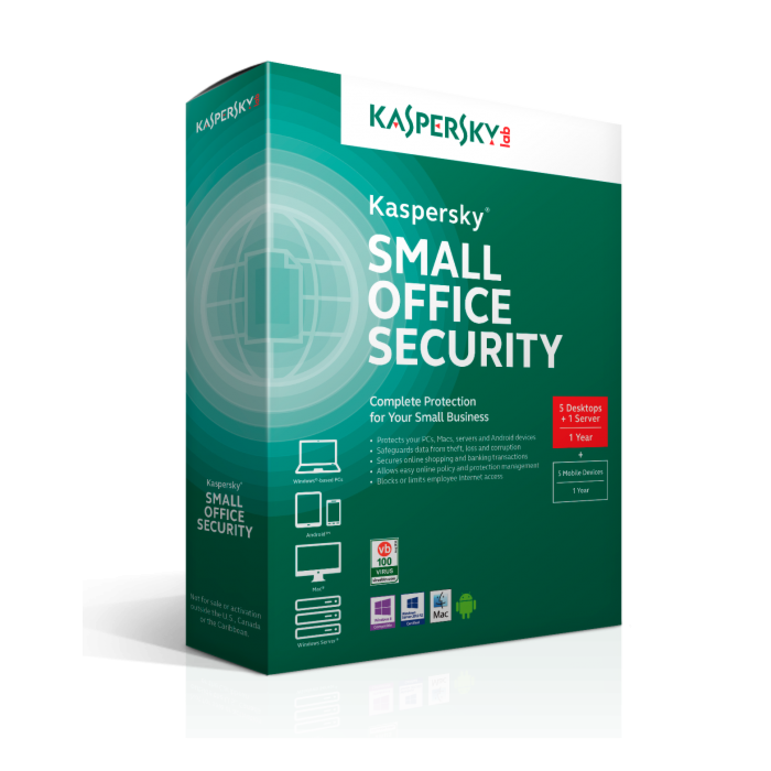  Kaspersky Small Office Security (1 Server 5 PC + 5 Mobile Security 1Year)