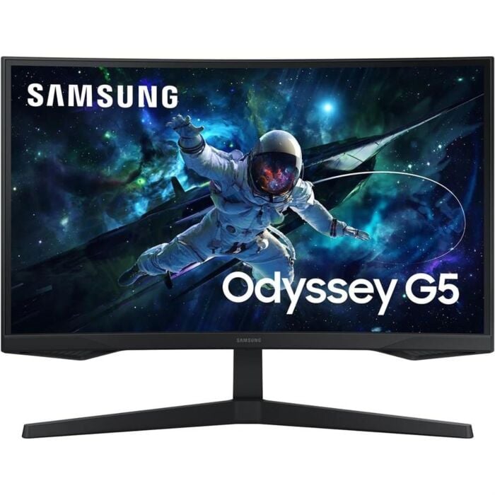 Samsung LS27CG552EUXEN 27-Inch QHD 1440p 165Hz Odyssey G5 VA Panel Curved LED Monitor (Black)