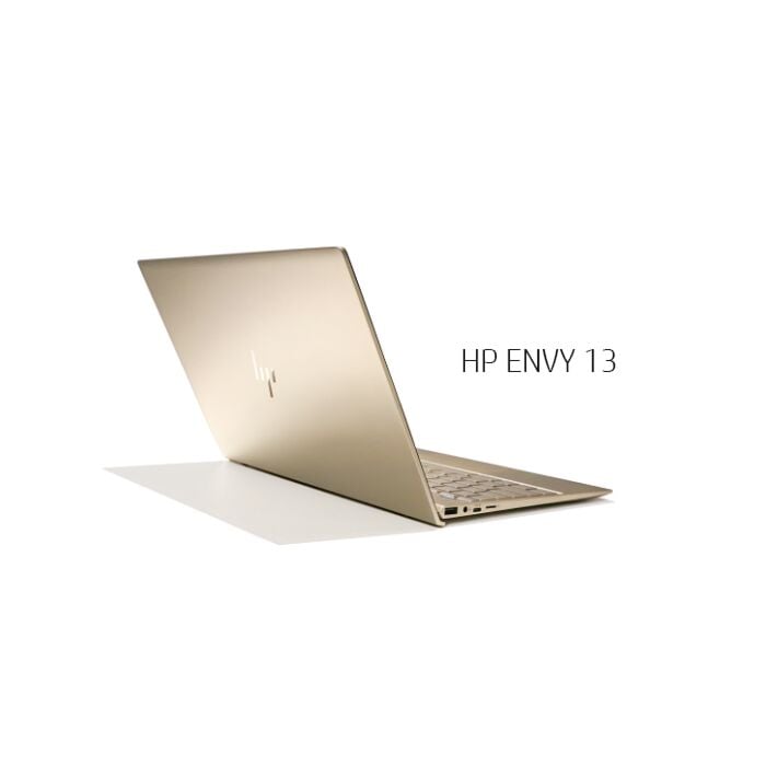 HP ENVY 13 AD Series - 8th Gen Ci5 QuadCore 08GB 256GB SSD 13.3" FHD IPS 1080p B&O Speakers Backlit KB (Silk Gold, Aluminium Cover Finish, Open Box)