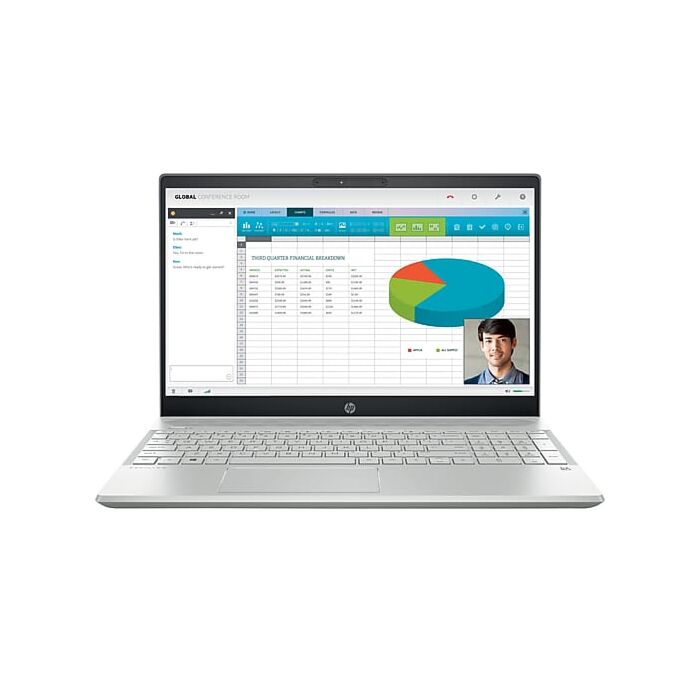 HP Pavilion 15 CS0067TX - 8th Gen Ci7 QuadCore 08GB 1TB 4-GB Nvidia MX150 15.6" FHD 1080p Win 10 Backlit KB (White, HP Direct Local Warranty)