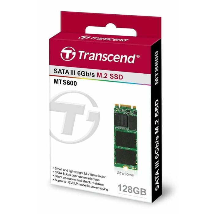 Transcend 128GB SSD M2 MTS600 Solid State Drive (Brand Warranty)