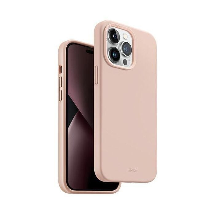 Uniq Lino Case for iPhone 14 Pro Max (Blush Pink)