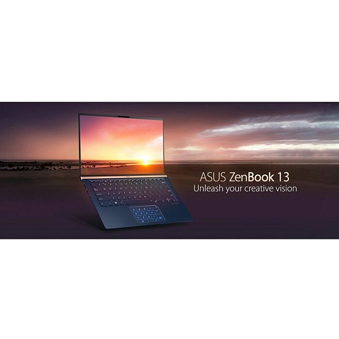 Asus ZenBook UX333 Whiskey Lake - 8th Gen Ci5 QuadCore 08GB 256GB SSD 13.3" UltraSlim Full HD WideView 1080p Display Backlit KB NumberPad FaceUnlock W10 (Royal Blue - Certified Refurbished)