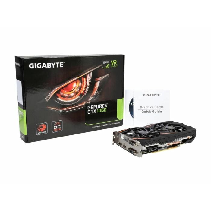 Gigabyte GTX 1060 WindForce 6GB GDDR5 192-Bit Graphic Card (GV-N1060WF20C-6GD)