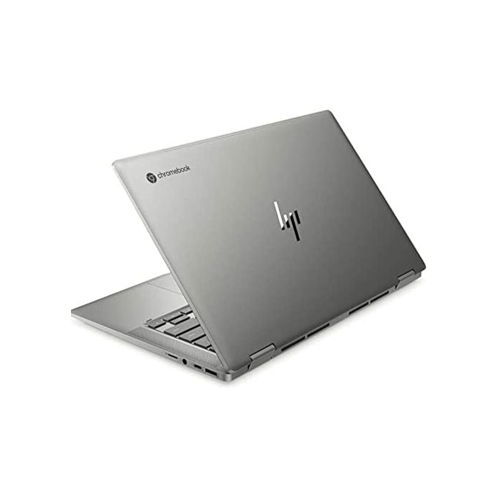 HP Chromebook x360 14C CA0012tu - Comet Lake - 10th Gen Core i5 QuadCore 08GB 128GB eMMC 14" Ful HD IPS LED 250nits Touchscreen Convertible B&O Play Backlit KB FP Reader ChromeOS (Mineral Silver Aluminium, Open Box)