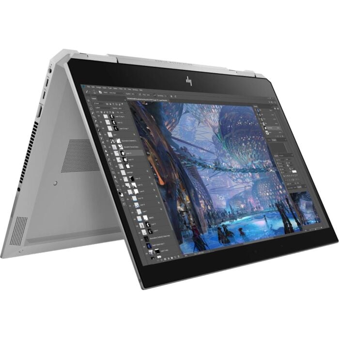 HP ZBook Studio x360 G5 Convertible Workstation - 8th Gen Core i7 HexaCore Processor 16GB 512GB SSD 15.6" Full HD IPS Touchscreen 120Hz Convertible With HP SureView Display 4-GB NVIDIA Quadro P1000 GDDR5 Backlit KB B&O Play (Open Box)