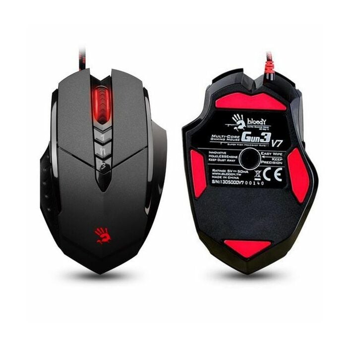 A4Tech V7M Multicore Metal Feet Bloody Ultra / Multi Core3 Gaming Mouse (Bloody+Black)