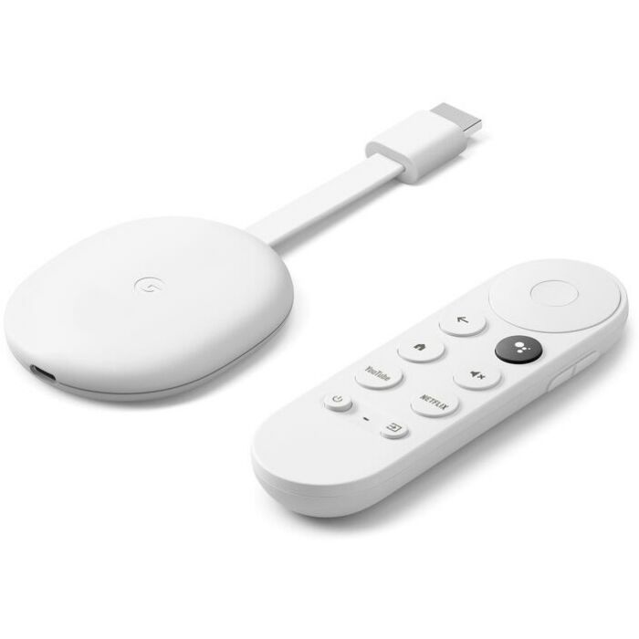 Google Chromecast with Google TV (HD, Snow White)