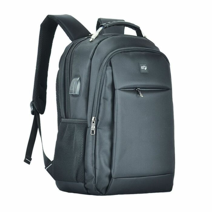 Ibex SBP-18047 Single Zipper Backpack 15.6" (Black)