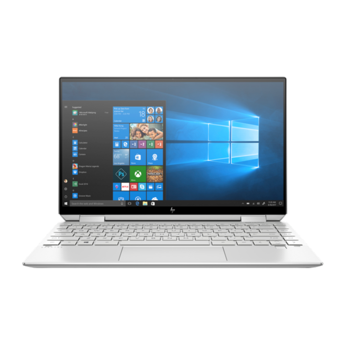 HP Spectre x360 13 AW2004nr - Tiger Lake - 11th Gen Core i7 16GB 512GB SSD + 32GB Opt Intel IRIS-Xe Graphics 13.3" 4K Ultra HD UWVA OLED Convertible Touchscreen B&O Play Backlit KB FP Reader ThunderBolt 4 W10 Home (Silver, HP Active Pen & Sleeve Included)