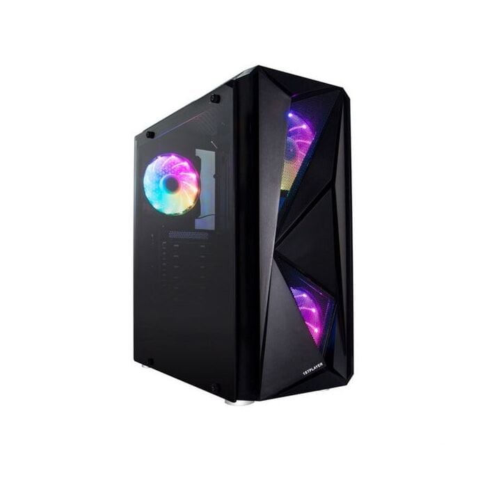 1st player F4-Firerose series ATX/M-ATX WITH 3 Fans Gaming Case - black