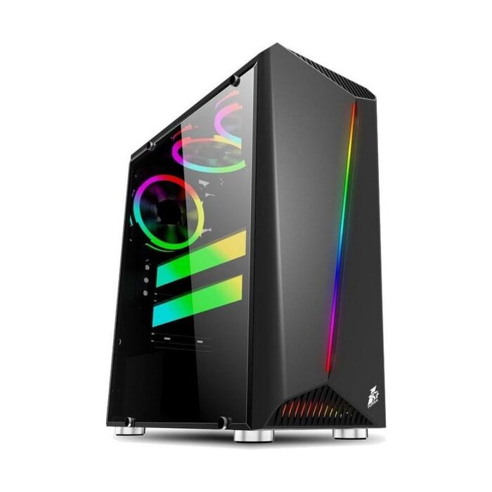 1st Player R3A ATX Mid Tower Without Fans Gaming Case - Black