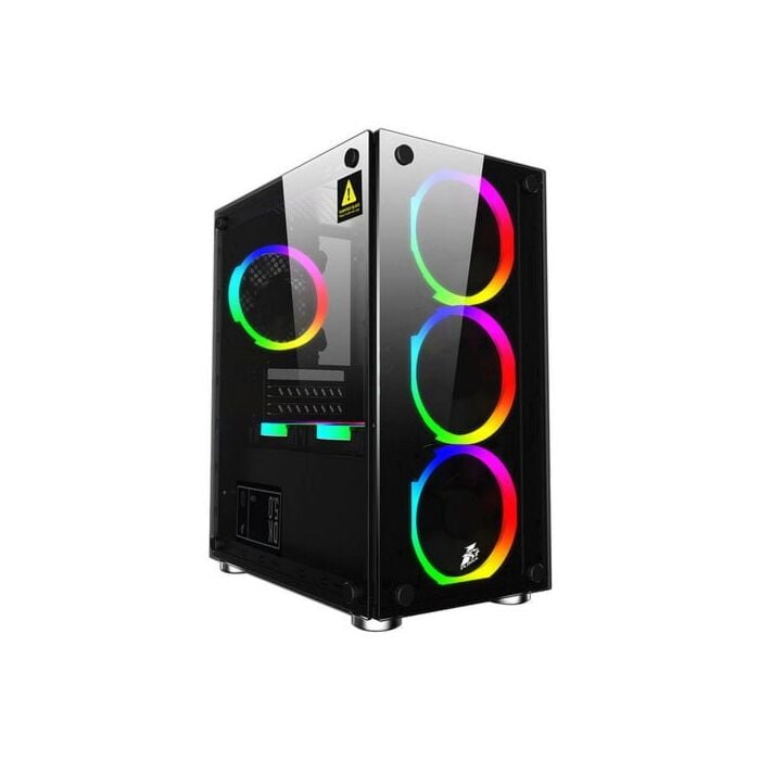 1st Player Firebase X2 Without Fan M-ATX Gaming Case - Black