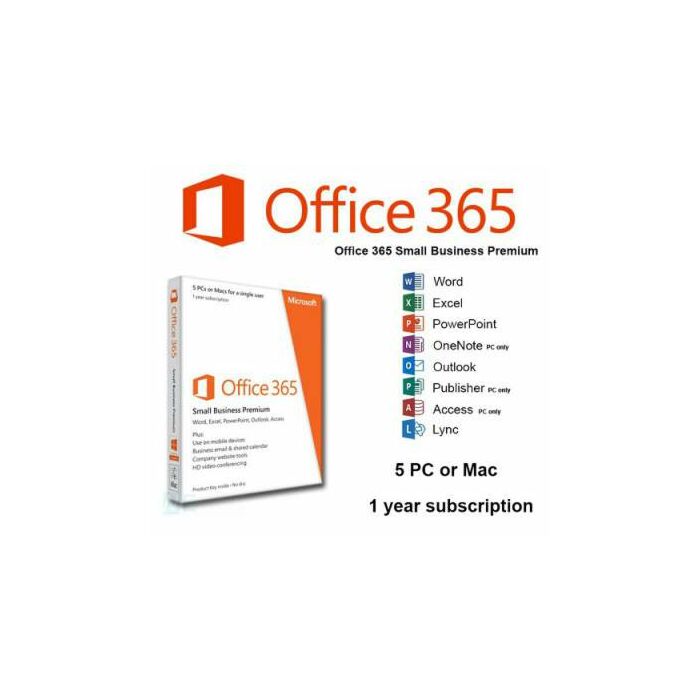 Microsoft Office 365 Small Business Premium 32/64 Bit DVD (1 Year)