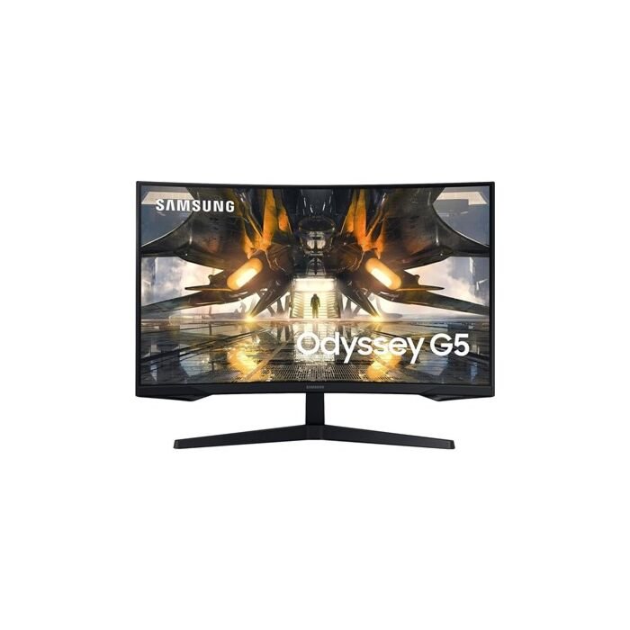 Samsung LS32AG550EMXZN 32-Inch QHD 1440p 165Hz Curved Gaming Monitor (Black)