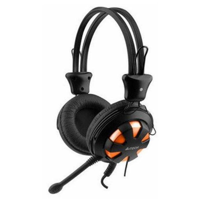 A4TECH HS-28 Comfortfit Stereo Headphone Mic in Line - Black
