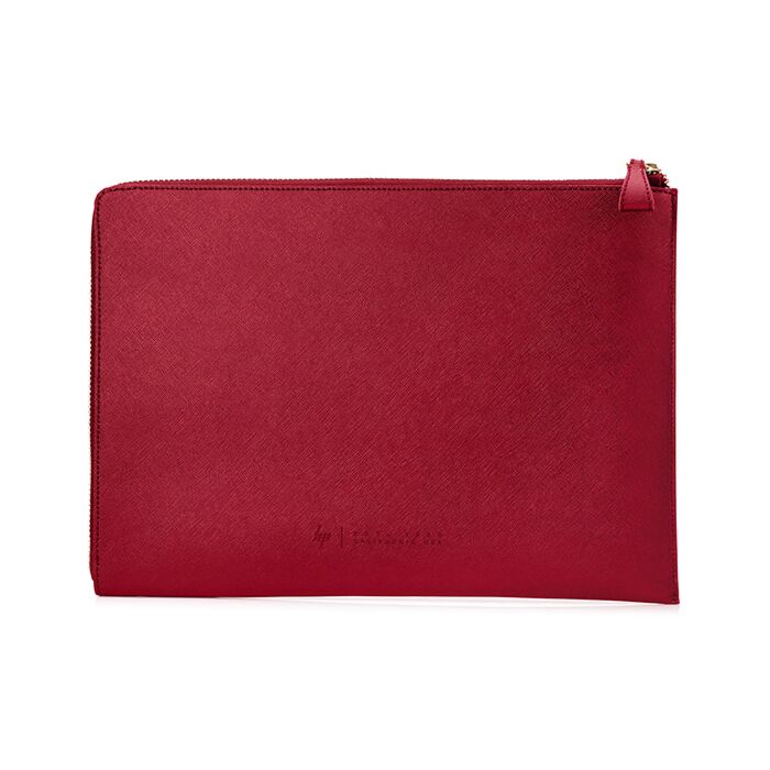 HP Spectre 13.3 Split Leather L-Zip Sleeve (RED)