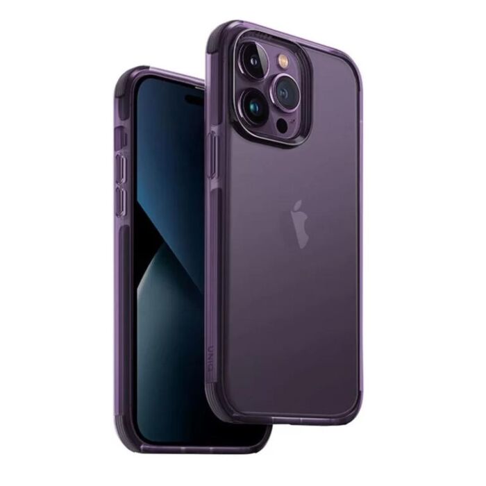 Uniq Hybrid Combat Case for iPhone 14 Pro Max (Fig Purple)