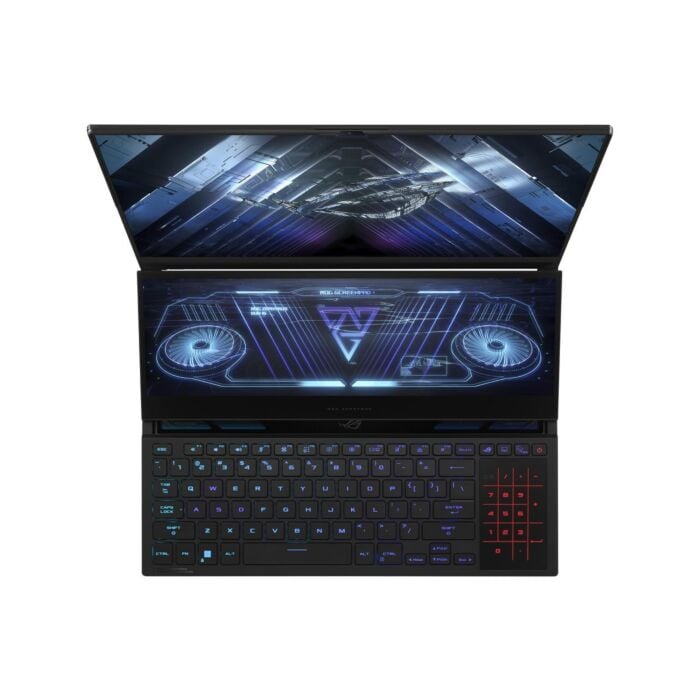 ASUS ROG Zephyrus Duo 16 GX650RX - AMD Ryzen 9 6900HX OctaCore Processor 32GB 02-TB SSD 16-GB NVIDIA GeForce RTX3080Ti GDDR6 Graphics 16" QHD+ WQXGA AG 165Hz 3ms Display RGB Backlit KB Aura Sync Lighting DolbyAtmos Sound TPM W11 Pro