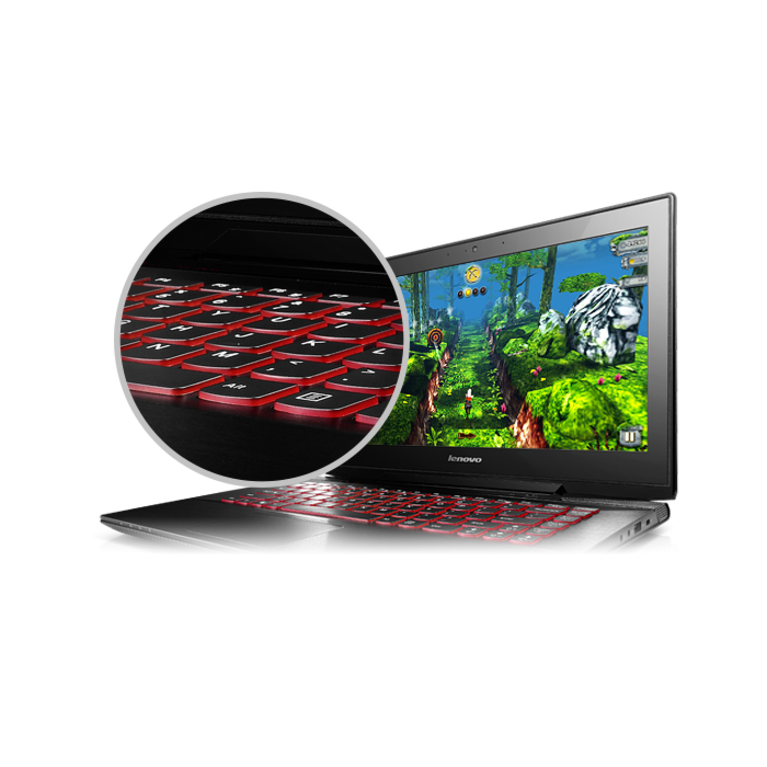 Lenovo Y40 80 5th Gen Ci7 08GB 1TB+8GB SSHD 2 GB ATI Radeon R9 M275 14" FHD W8.1 JBL Speakers
