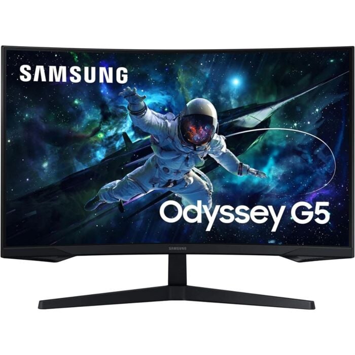 Samsung LS32CG552EUXEN 32-Inch QHD 1440p 165Hz Odyssey G5 VA Panel Curved LED Monitor (Black)