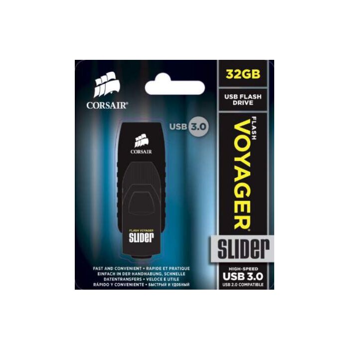Corsair Voyager Slider USB 3.0 32GB (CMFSL3B) USB Flash Drive (Brand Warranty)