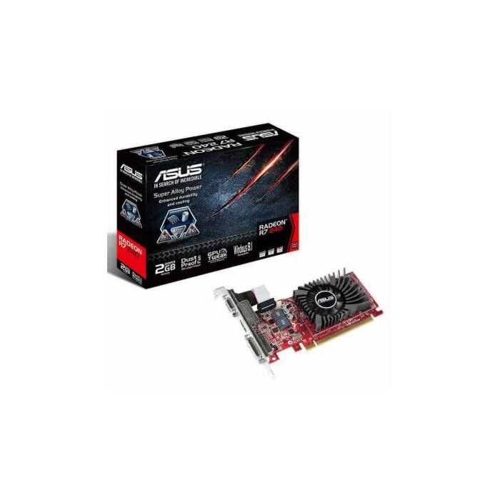 Asus AMD Radeon R7-240 (R7240-2GD3-L) 2GB 128-Bit DDR3 PCI Express Graphic Card 