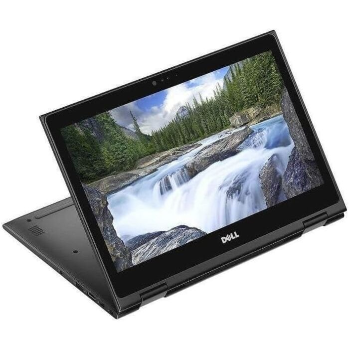 Dell Latitude 13 3390 2 in 1 - 8th Gen Core i5 8250u Processor 8-GB 128 GB SSD Intel HD 620 GC 13.3" Full HD 1080p x360 Convertible Touchscreen WavesMaxx Audio W10 Pro (Black, Used)