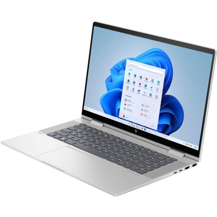 HP Envy x360 15 FE0053dx 2 in 1 - Raptor Lake - 13th Gen Core i7 1355u Processor 16GB 512GB to 2-TB SSD Intel Iris Xe Graphics 15.6" Full HD IPS 400nits Micro Edge Touchscreen Convertible Display B&O Play Backlit KB TPM 2.0 W11 (Natural Silver, NEW)