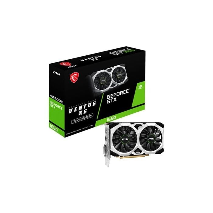 MSI GeForce 4GB GTX 1650 D6 VENTUS XS OCV3 GDDR6 128-Bit Graphics Card