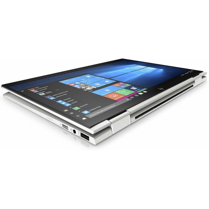 HP EliteBook x360 1030 G4 - 8th Gen Core i5 8365u QuadCore Processor 8-GB 256GB SSD 13.3 Full HD 1080p IPS Touchscreen Convertible Backlit KB FP Reader Thunderbolt W10 Pro (Silver, Used)