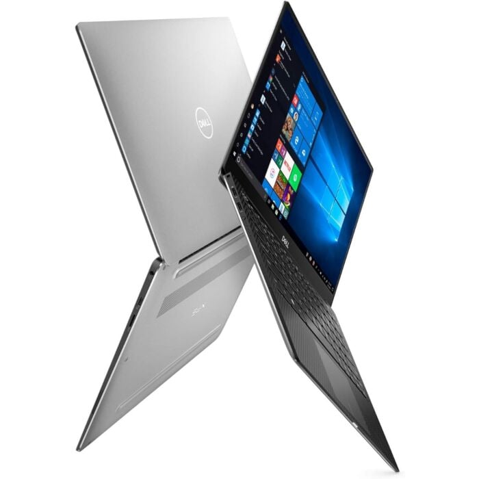 Dell XPS 13 7390 - Comet Lake - 10th Gen Core i7 10710u Processor 16-GB 512 GB SSD Intel UHD Graphics 13.3" Full HD 1080p InfinityEdge Display Backlit KB FP Reader Waves MaxxAudio Pro W10 Pro (Platinum Silver With Black Carbon Fiber Palmrest, Used)