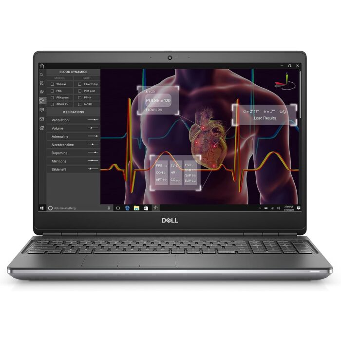 Dell Precision 7550 - Intel XEON W-10855M (6-Core) Processor 32GB 512GB SSD 4-GB NVIDIA Quadro T1000 GDDR6 GC 15" Full HD 1080p 60Hz Display Backlit KB WavesMaxx Audio (Silver, Used)