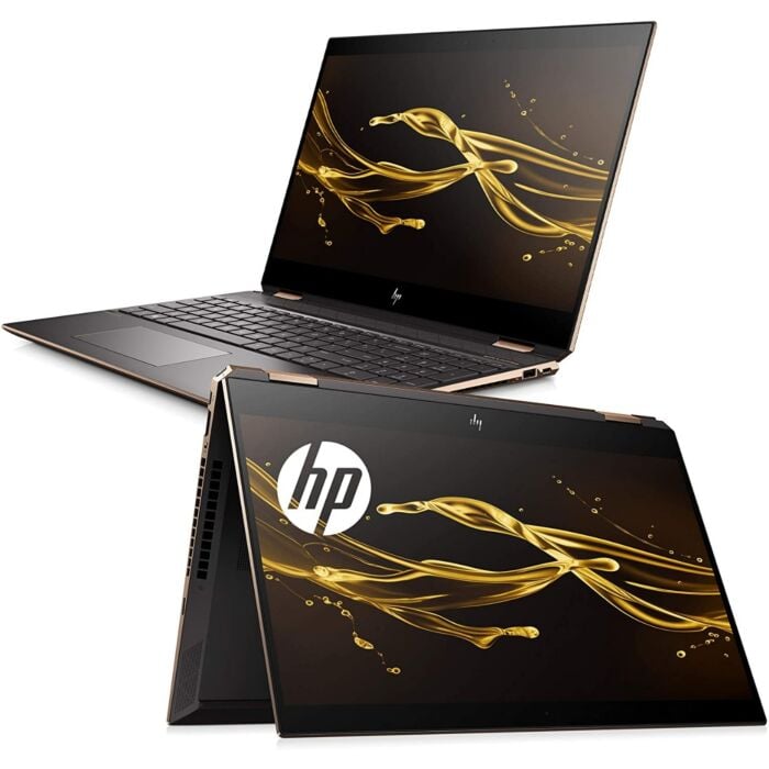 HP Spectre x360 15 EB1008TU Convertible Laptop - Tiger Lake - 11th Gen Core i7 QuadCore 16GB 01-TB SSD Intel Iris-Xe GC 15.6" 4K Ultra HD MicroEdge 400nits Touchscreen X360 Display B&O Play FP Reader Backlit KB W10 (Sleeve, Open Box, NightFall Black)