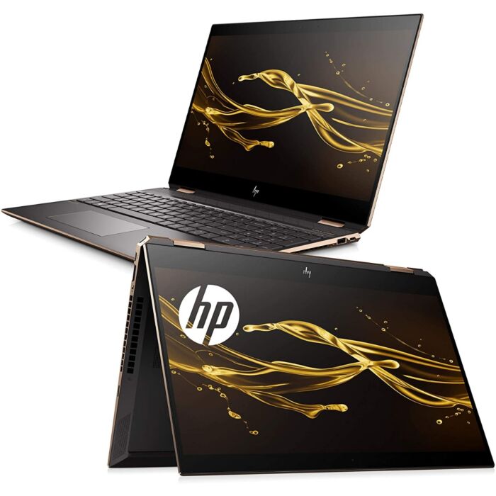 HP Spectre x360 15 EB1014no Convertible Laptop - Tiger Lake - 11th Gen Core i7 QuadCore 16GB 512GB SSD Intel Iris-Xe GC 15.6" 4K Ultra HD MicroEdge 400nits Touchscreen X360 Display B&O Play FP Reader Backlit KB W11 (Open Box, NightFall Black)