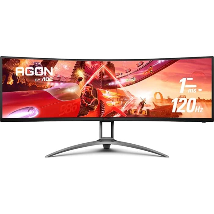 AOC AG493UCX2 49-Inch DQHD 1440p 165Hz Curved Gaming Monitor (Black)