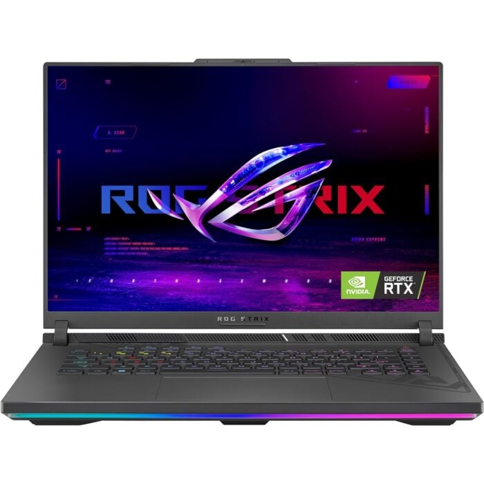ASUS ROG Strix G16 G614JU - Raptor Lake - 13th Gen Core i7 13650HX Processor 16GB 512GB SSD 6-GB NVIDIA GeForce RTX4050 GDDR6 GC 16" WUXGA IPS 165Hz G-Sync Display RGB Backlit KB DolbyAtmos Sound (Eclipse Grey, 2 Years ASUS Direct Local Warranty)
