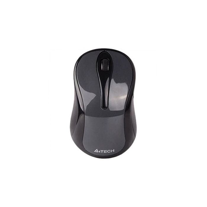 A4Tech G3-280NS 2.4G Optical Wireless Mouse, Silent Clicks, Glossy Grey