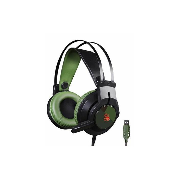 A4tech J437 Bloody Army Green Glare Gaming Headset				